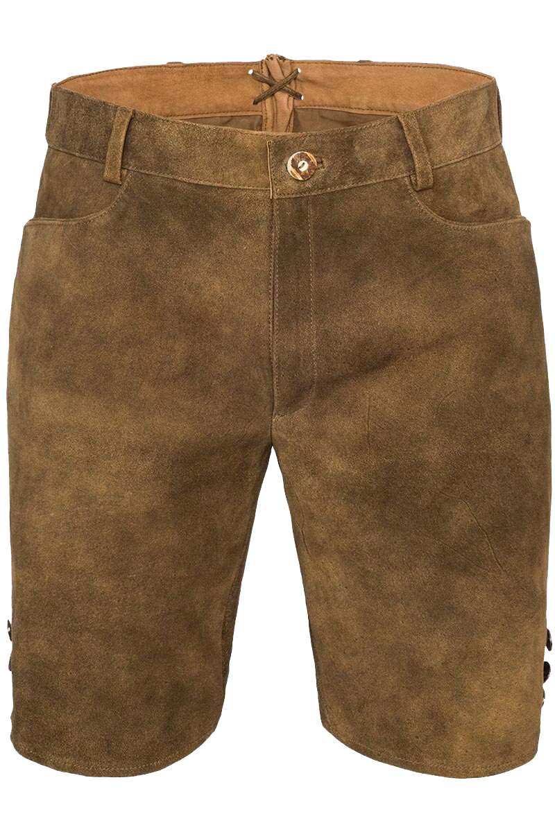 Kurze Herren Lederhose unbestickt