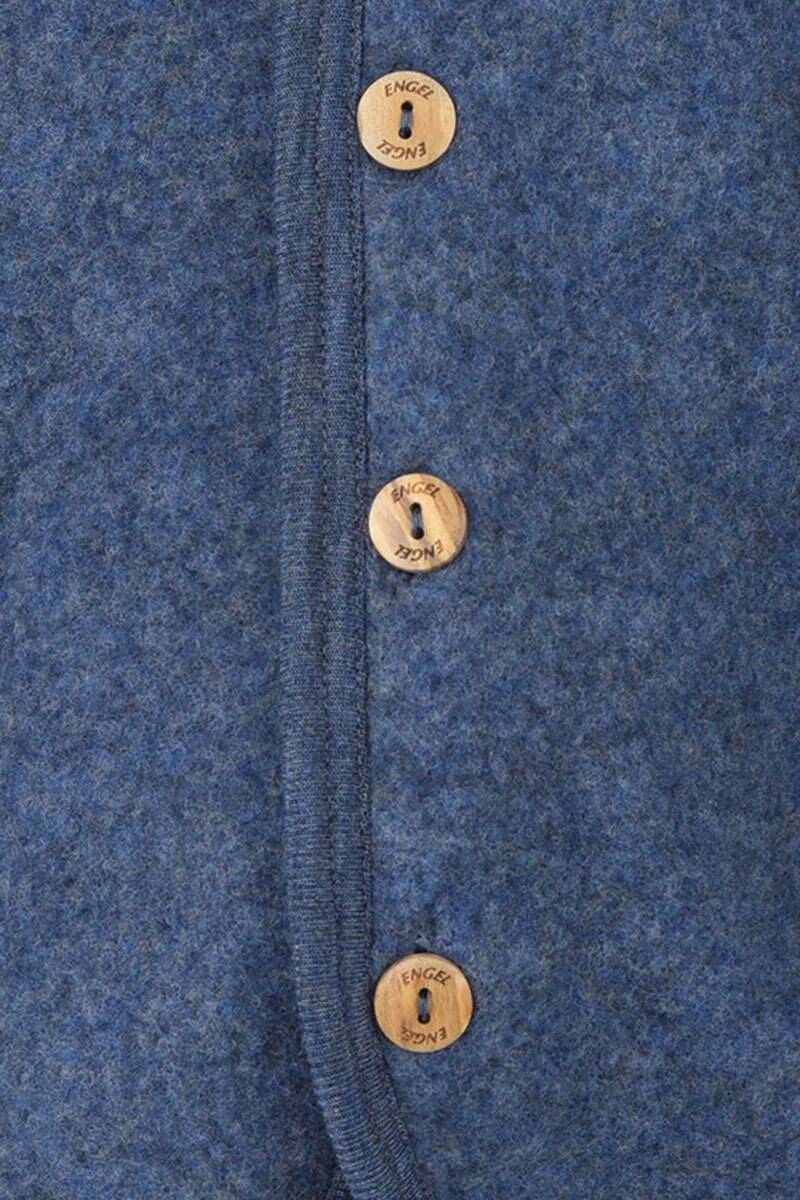 Baby-Kleinkinder-Jacke mit Kapuze aus Bio-Schurwolle