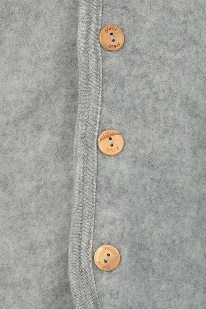 Baby-Kleinkinder-Jacke mit Kapuze aus Bio-Schurwolle
