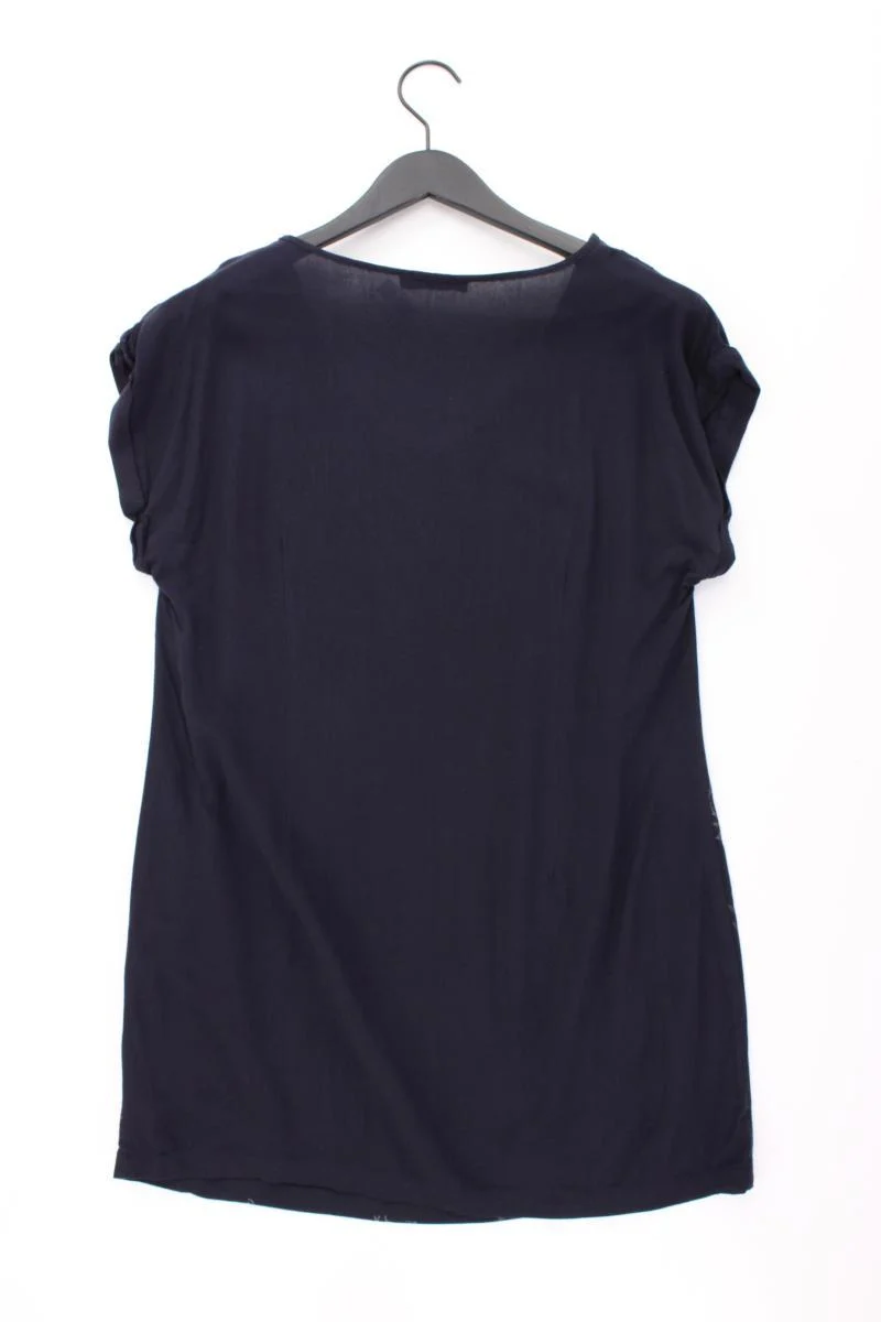 Zero Kurzes Kleid Gr. 42 Kurzarm blau aus Viskose