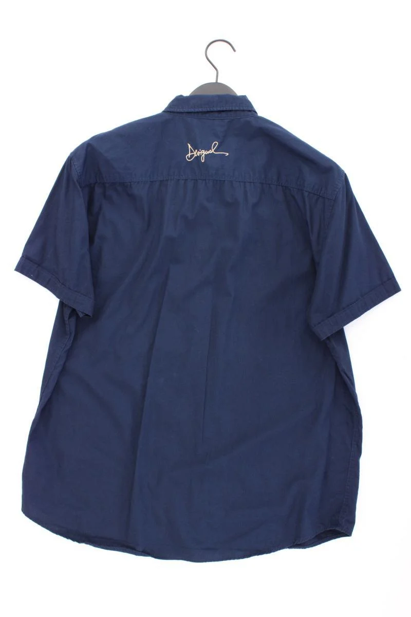 Desigual Kurzarmhemd für Herren Gr. XXL blau aus Baumwolle