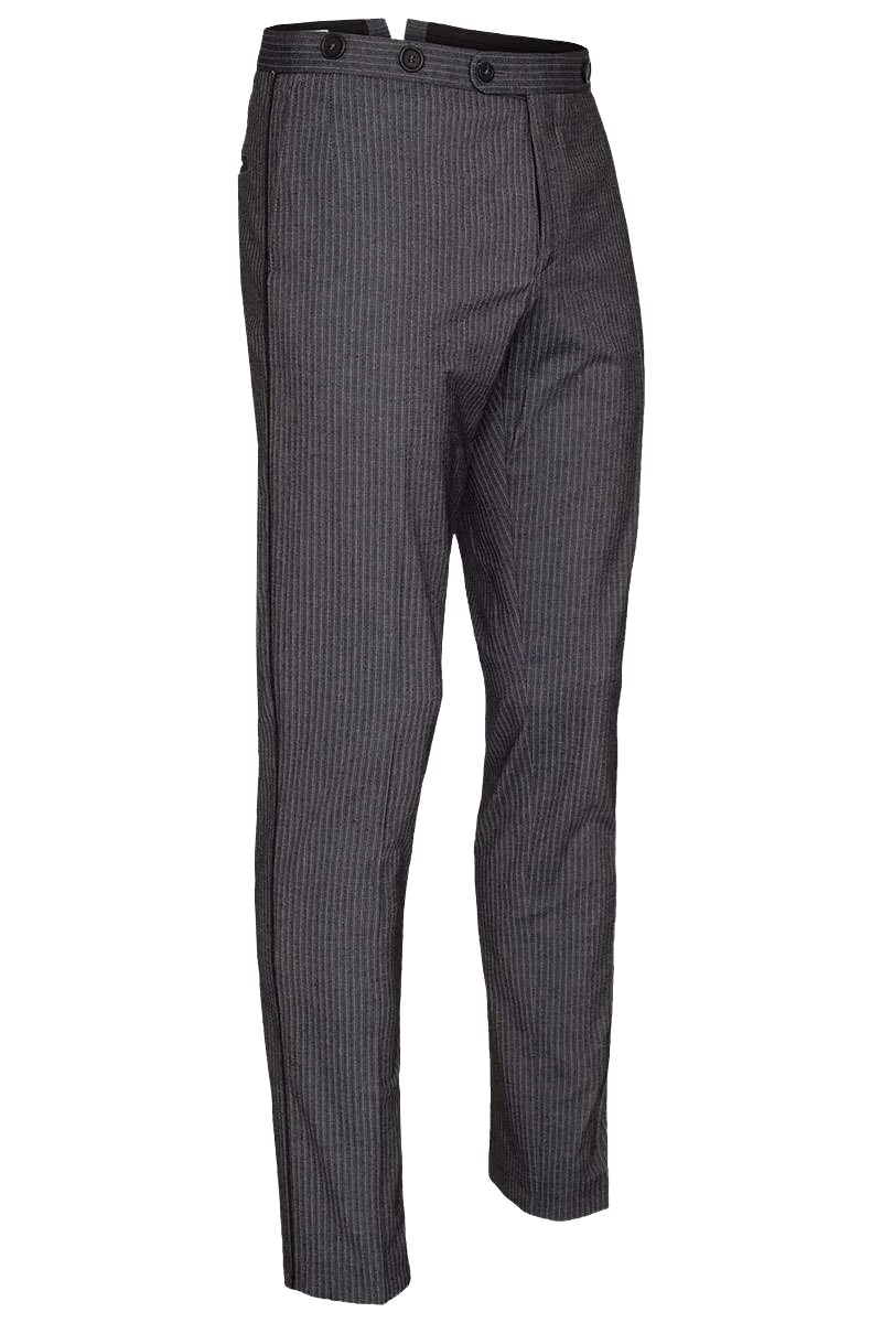Herren Nadelstreifen Stresemann Hose mit Stretch