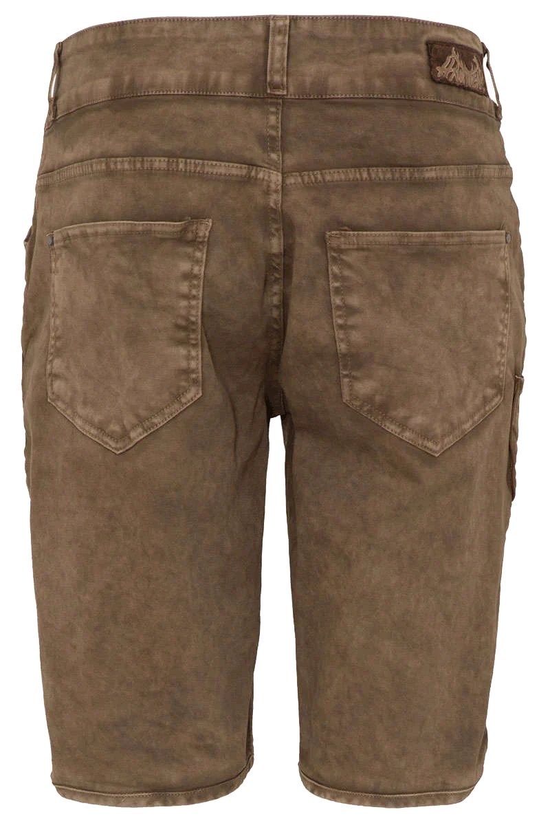 Herren Jeans-Bermuda mit Stickerei