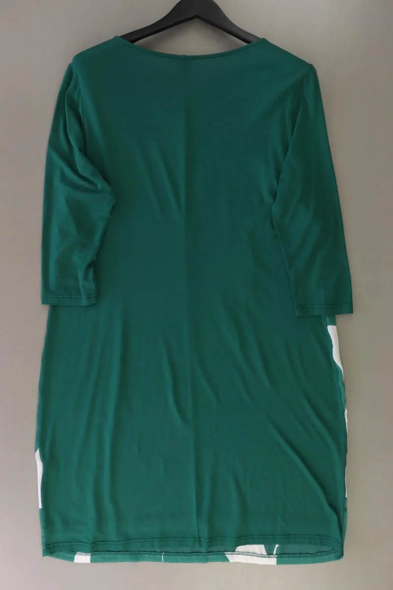 Qiero! Midikleid Gr. 44 geometrisches Muster neuwertig 3/4 Ärmel grün