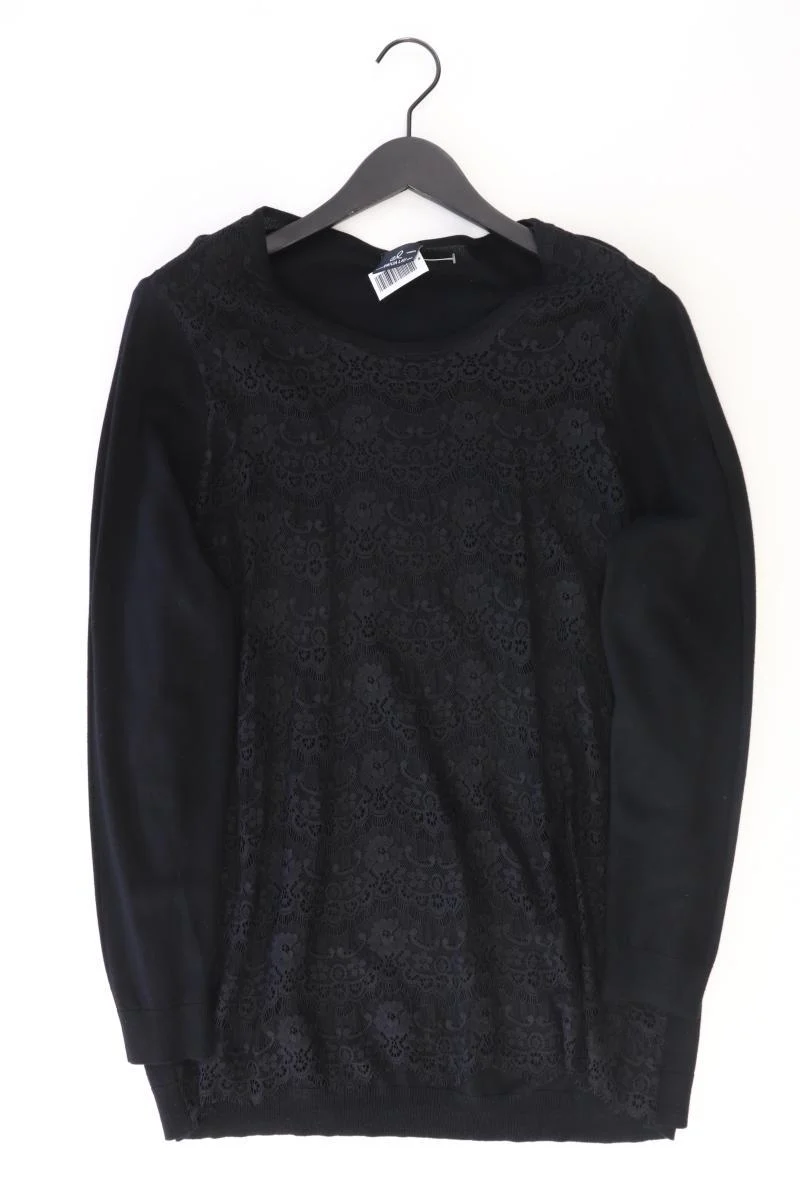 Emilia Lay Feinstrickpullover Gr. 44/46 schwarz aus Viskose
