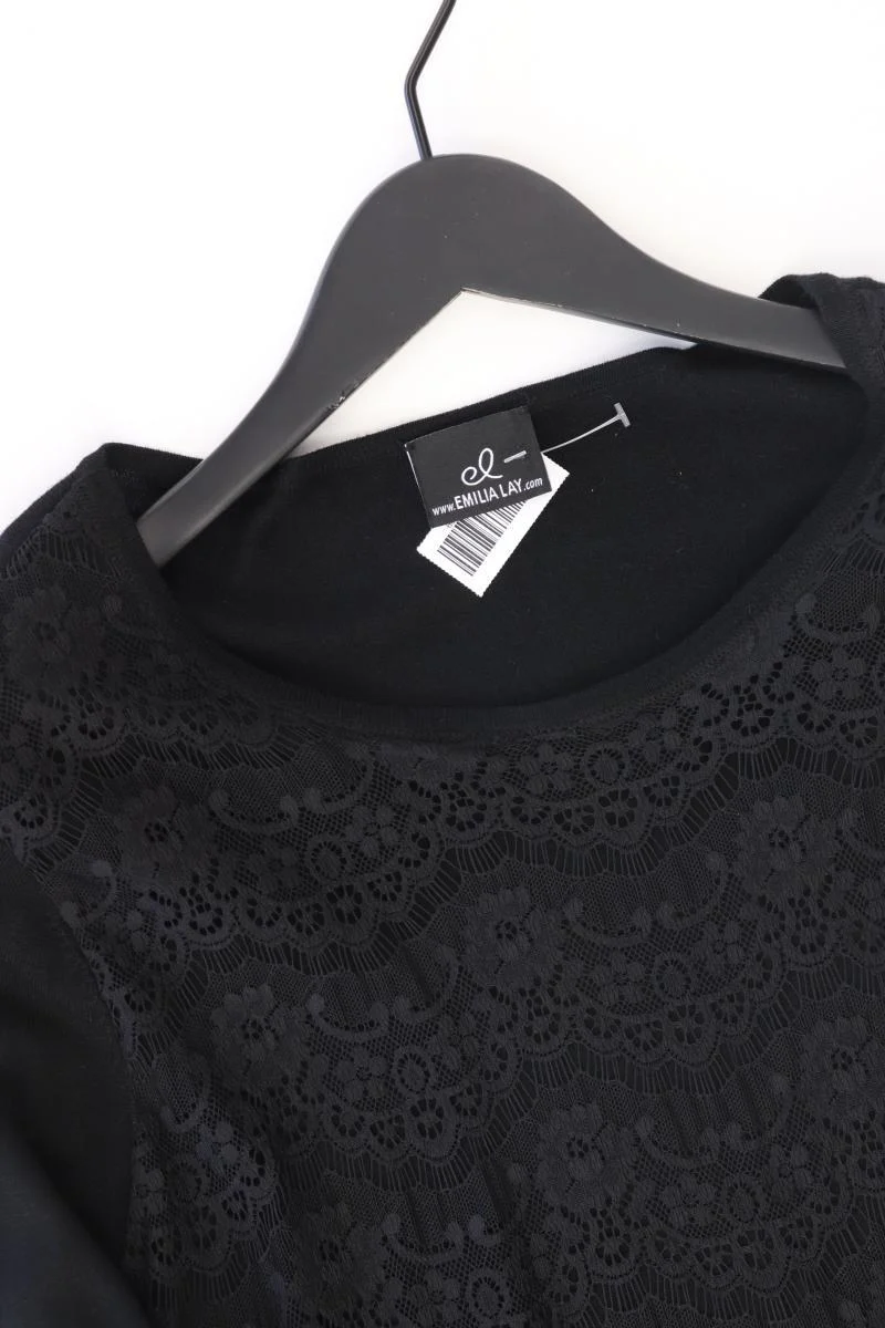 Emilia Lay Feinstrickpullover Gr. 44/46 schwarz aus Viskose