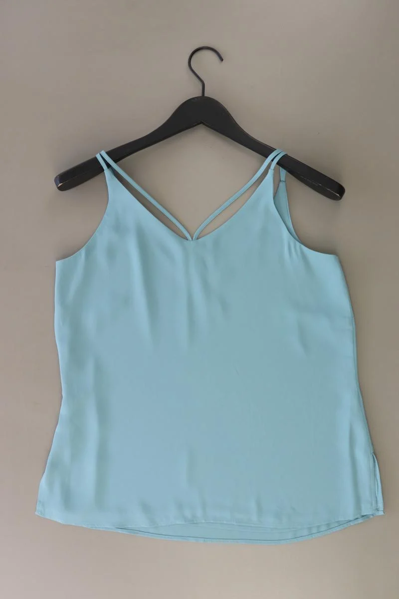 comma, Spaghetti-Top Gr. 36 neuwertig blau aus Polyester