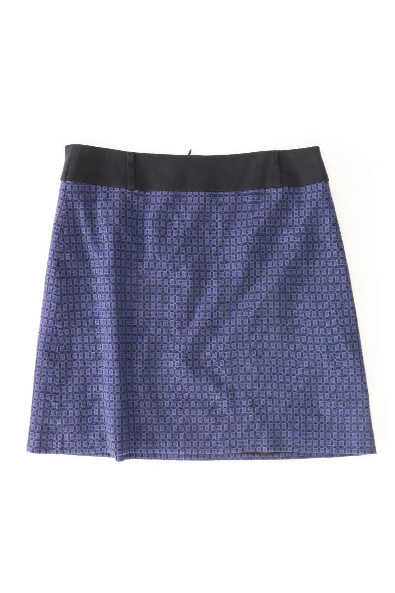 Gerry Weber Rock Gr. 40 geometrisches Muster blau aus Polyester