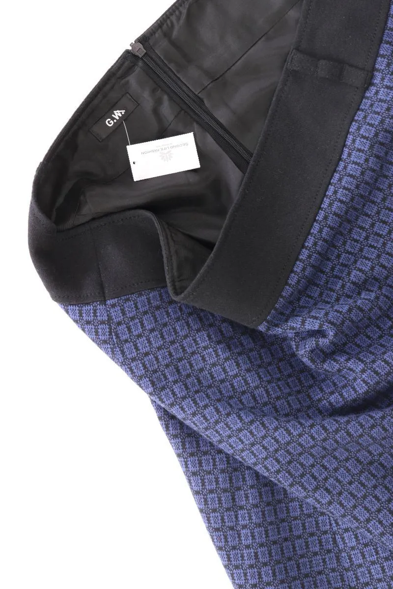 Gerry Weber Rock Gr. 40 geometrisches Muster blau aus Polyester
