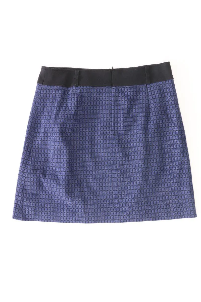Gerry Weber Rock Gr. 40 geometrisches Muster blau aus Polyester