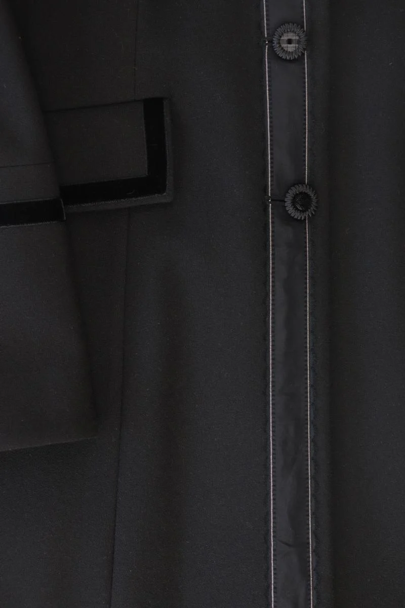 Jones Mantel Gr. 42 Vintage schwarz aus Polyester