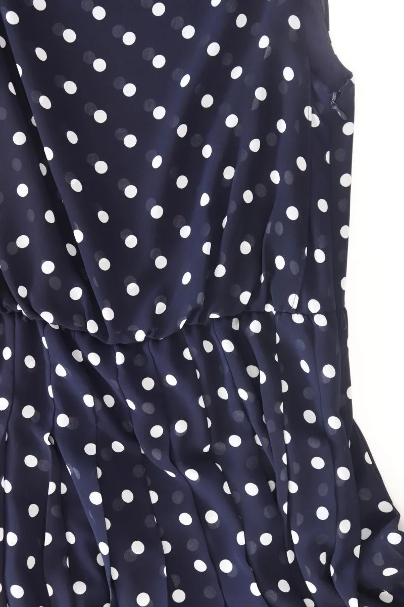 LAUREN Ralph Lauren Etuikleid Gr. US 4 (S) gepunktet Ärmellos blau aus Polyester