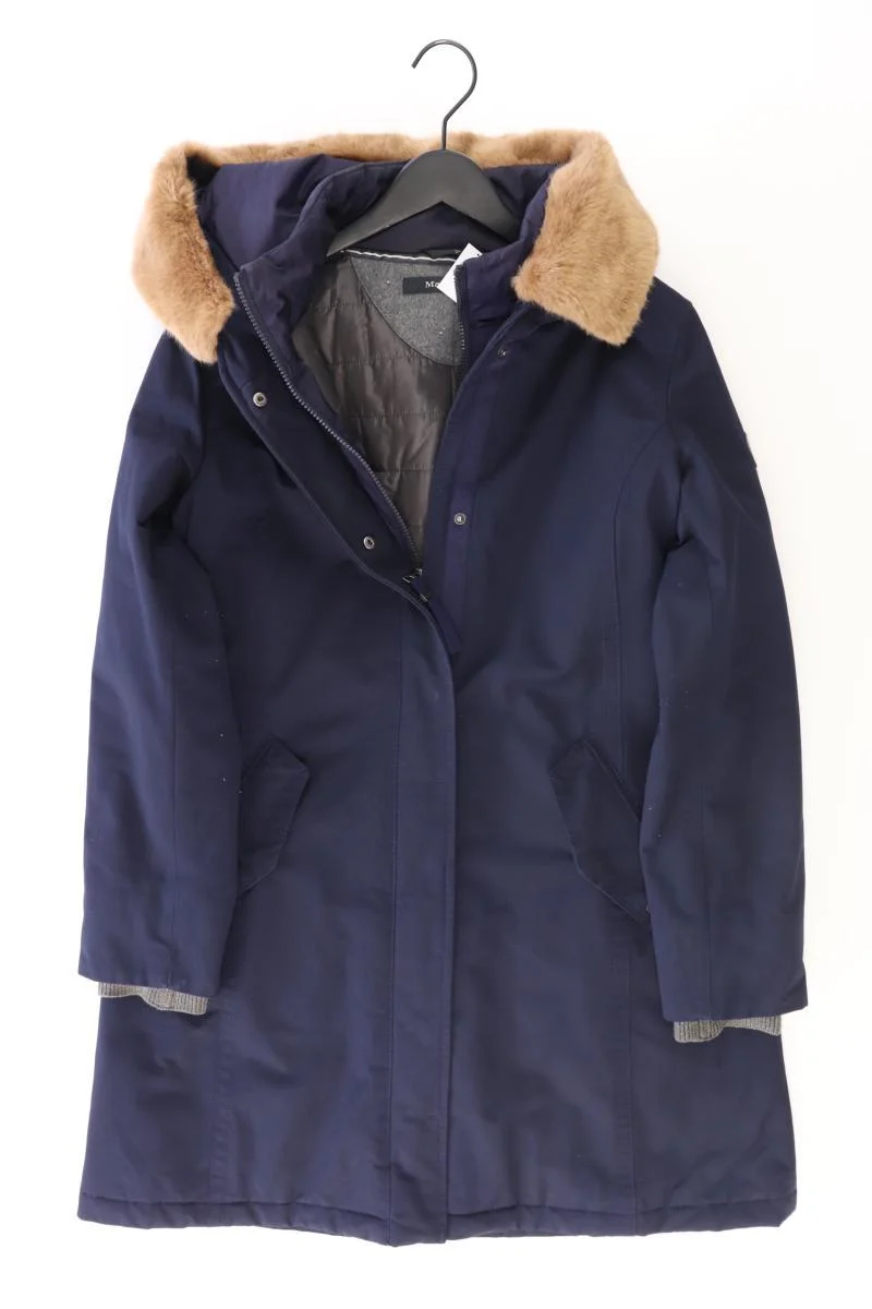 Marc O'Polo Wintermantel Gr. 42 blau aus Baumwolle