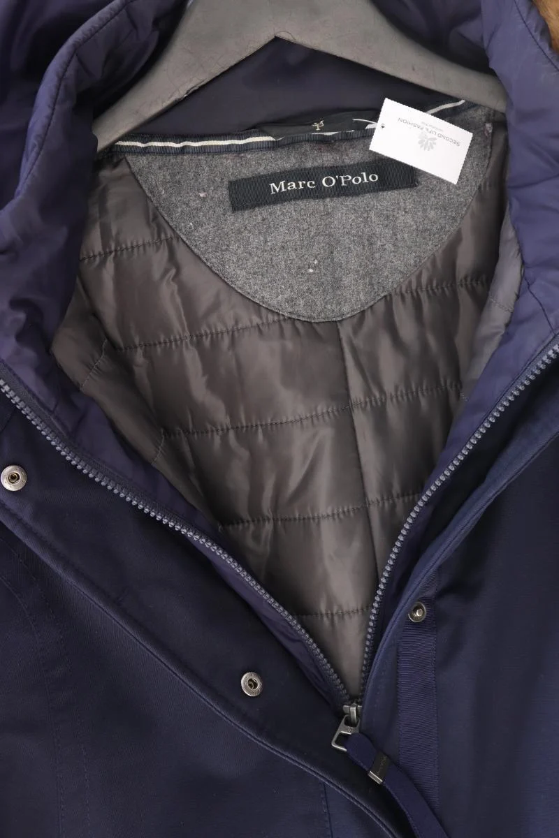 Marc O'Polo Wintermantel Gr. 42 blau aus Baumwolle