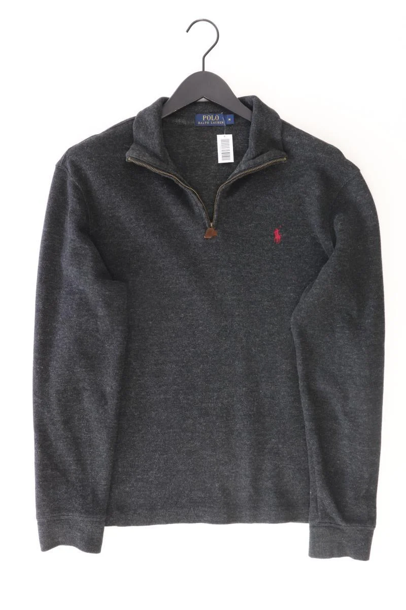 Polo Ralph Lauren Feinstrickpullover für Herren Gr. M grau aus Baumwolle