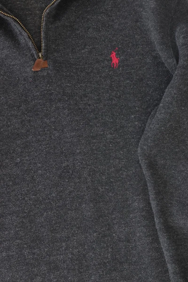 Polo Ralph Lauren Feinstrickpullover für Herren Gr. M grau aus Baumwolle
