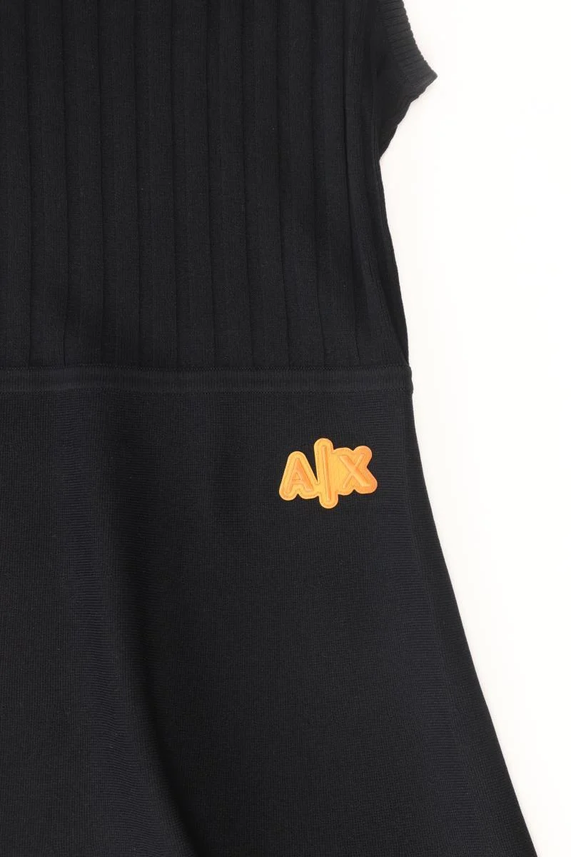 Armani Exchange Strickkleid Gr. S Ärmellos schwarz aus Viskose