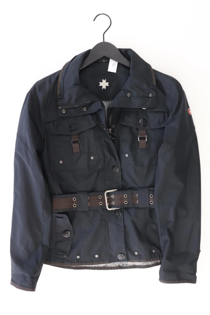 Wellensteyn Übergangsjacke Modell Chocolate Gr. M mit Gürtel schwarz