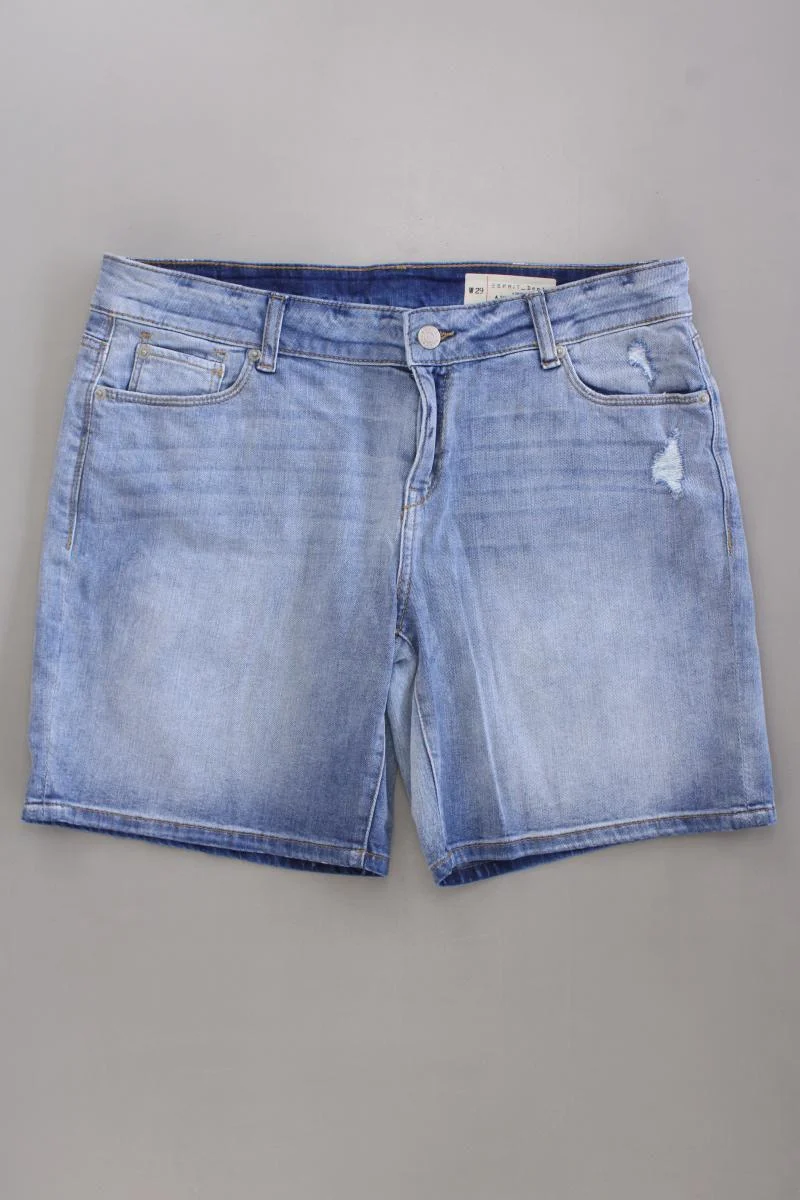 Esprit Jeansshorts Gr. W29 blau aus Baumwolle