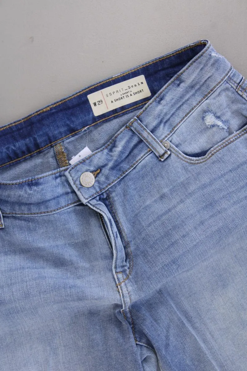 Esprit Jeansshorts Gr. W29 blau aus Baumwolle