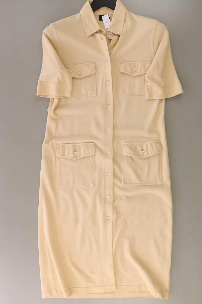 Bogner Polokleid Gr. 38 neuwertig Kurzarm creme aus Baumwolle