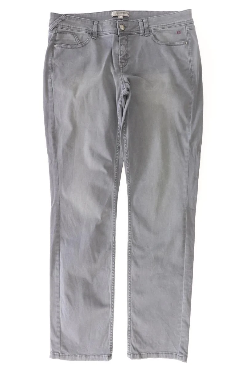 comma, Five-Pocket-Hose Gr. 40 grau aus Baumwolle