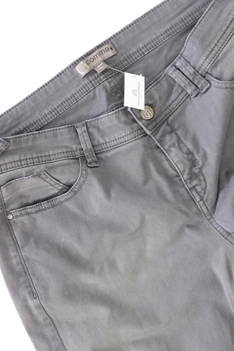 comma, Five-Pocket-Hose Gr. 40 grau aus Baumwolle