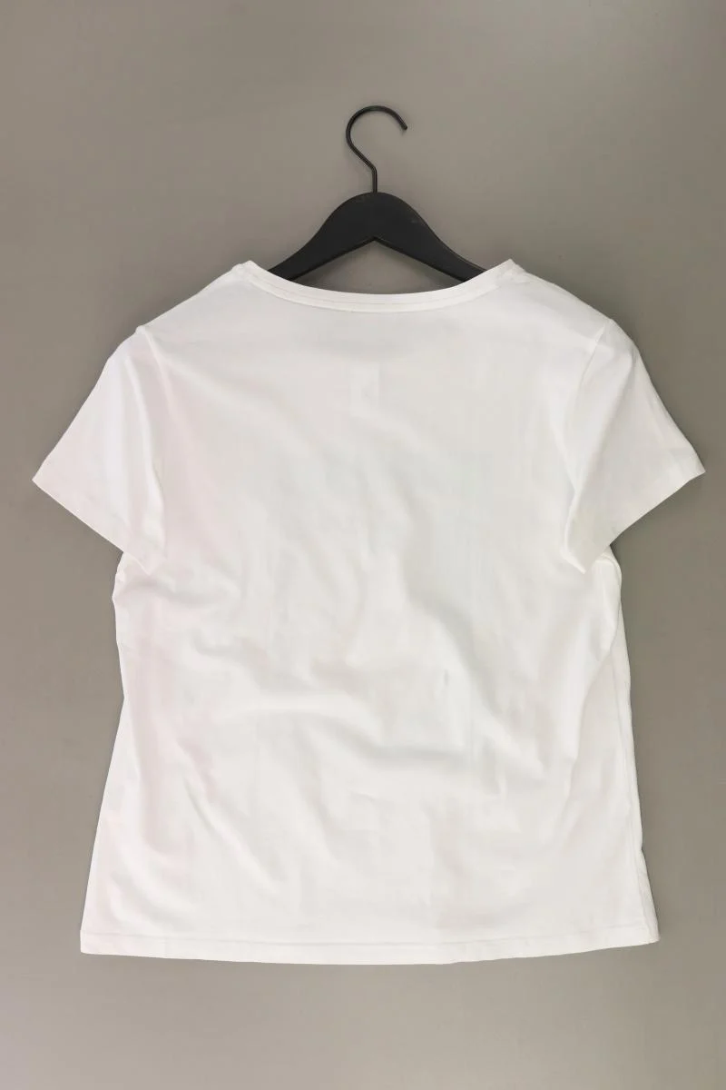 Taifun Printshirt Gr. 40 Kurzarm weiß