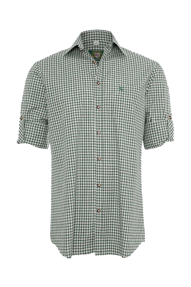 Herren Trachten-Krempelarm-Hemd Regular Fit