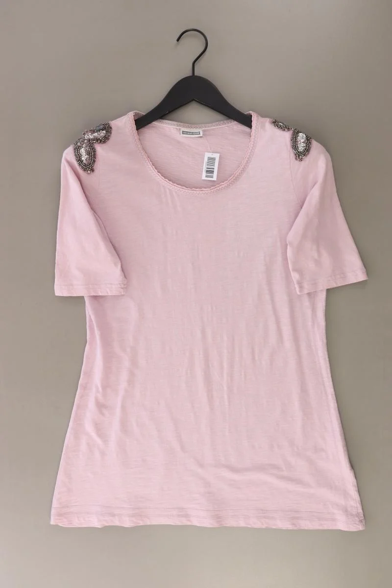Street One T-Shirt Gr. 40 Kurzarm rosa aus Baumwolle