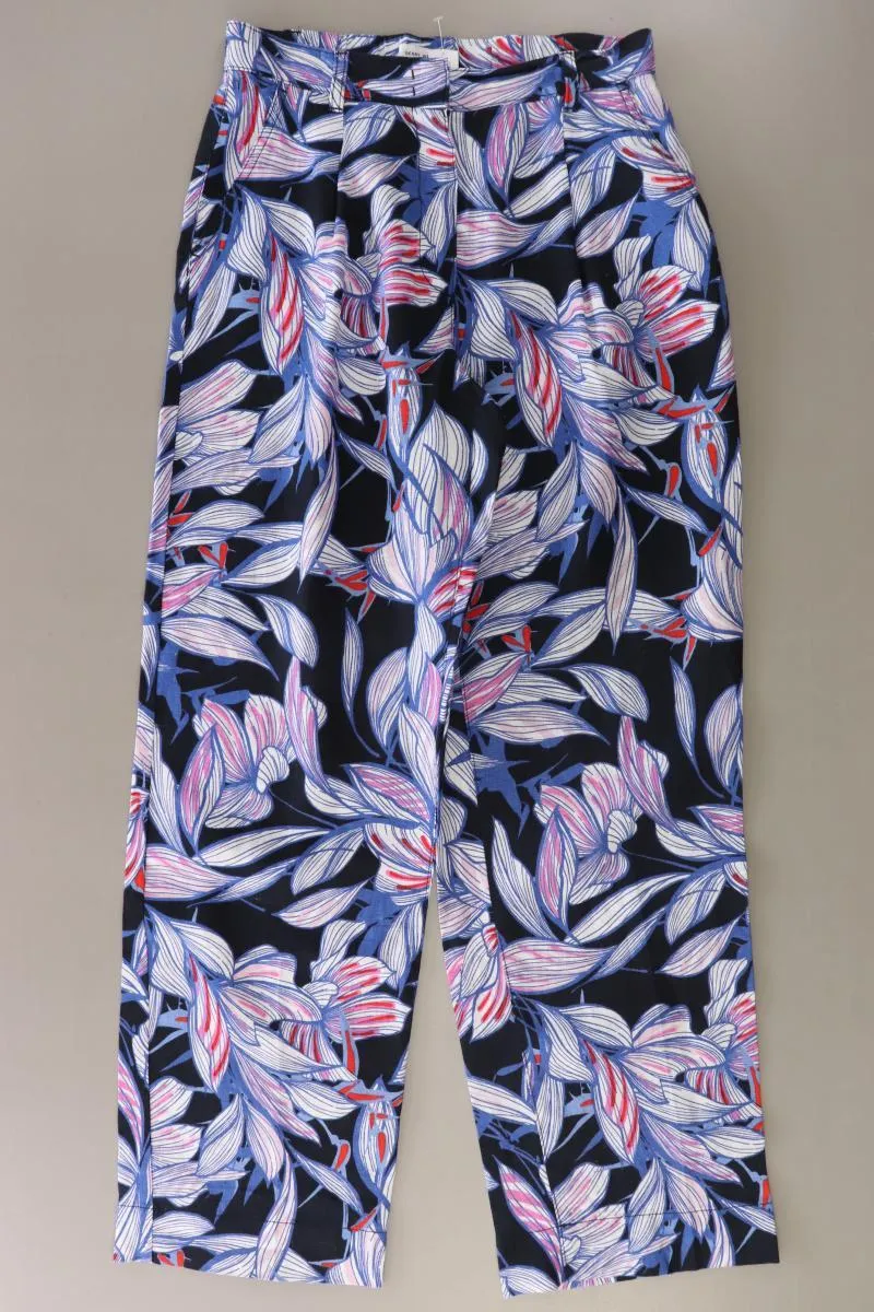 Gerry Weber Leinenhose Gr. 34 mit Blumenmuster mehrfarbig