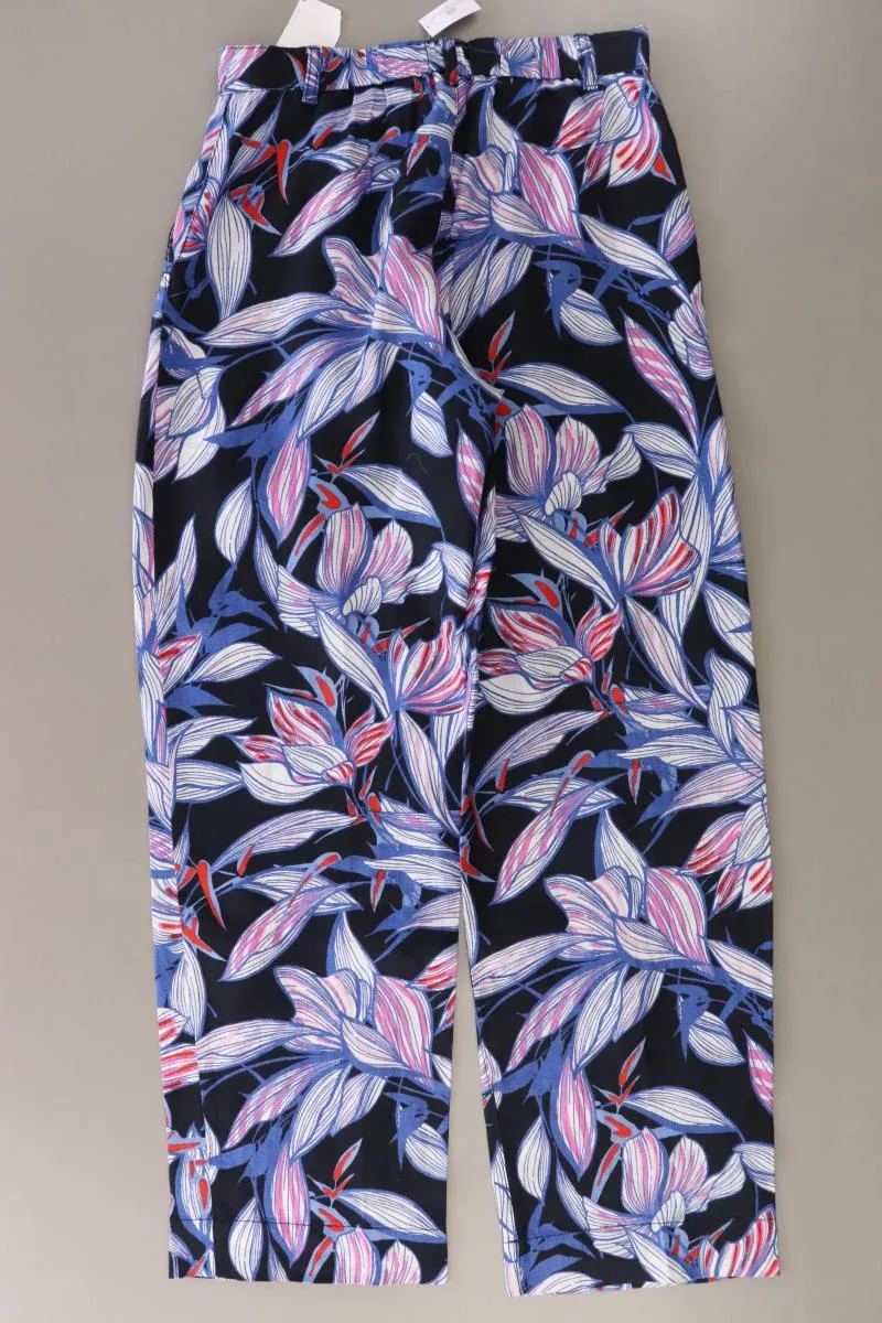 Gerry Weber Leinenhose Gr. 34 mit Blumenmuster mehrfarbig