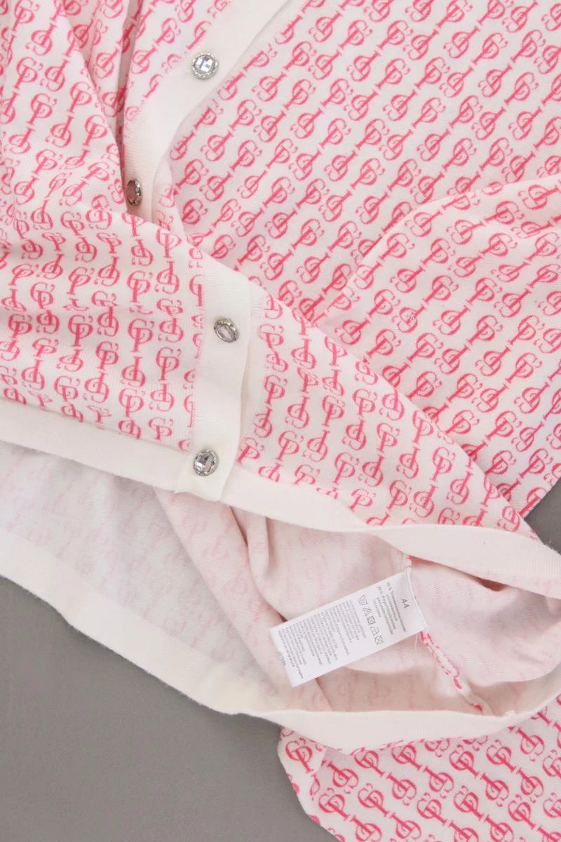 C'est Paris Strickjacke Gr. 44 Langarm mehrfarbig aus Viskose