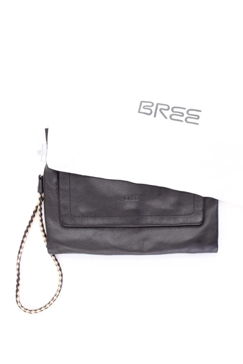 Bree Schultertasche schwarz aus Leder