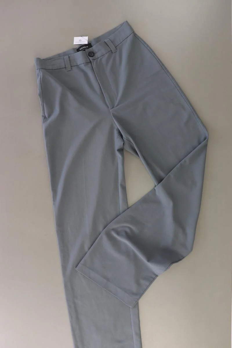 Pull&Bear Stoffhose Gr. 36 grau aus Polyester