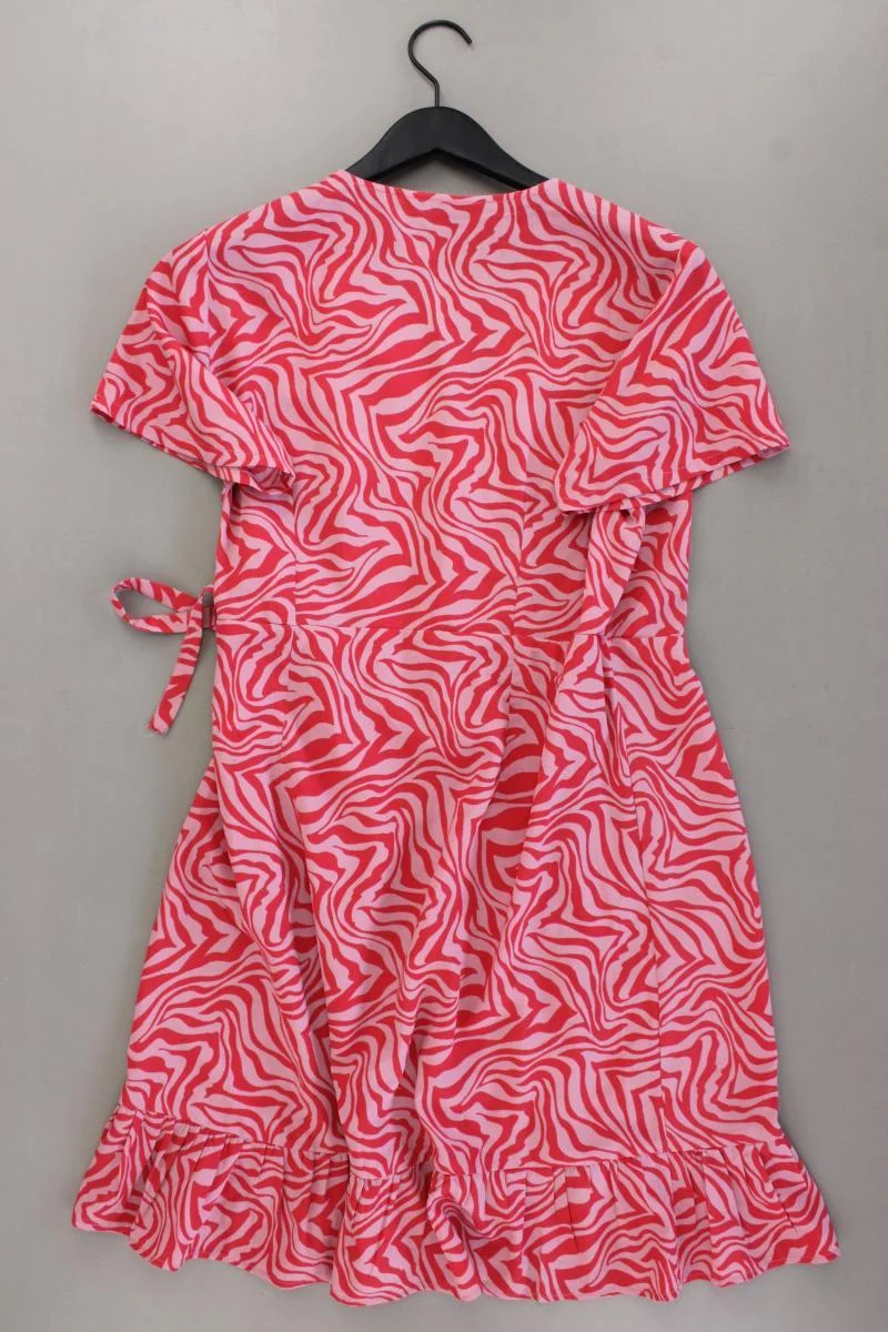 Only Wickelkleid Gr. L Kurzarm pink aus Polyester