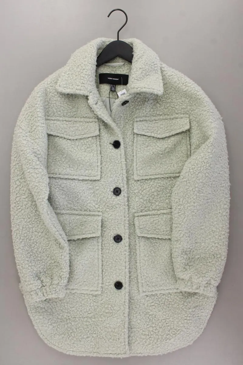 Vero Moda Teddyjacke Mintgrün Gr. XS neuwertig aus Polyester