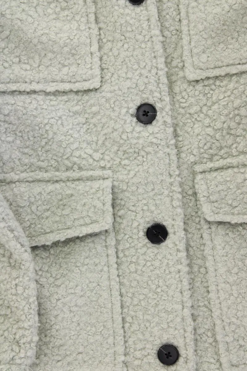 Vero Moda Teddyjacke Mintgrün Gr. XS neuwertig aus Polyester