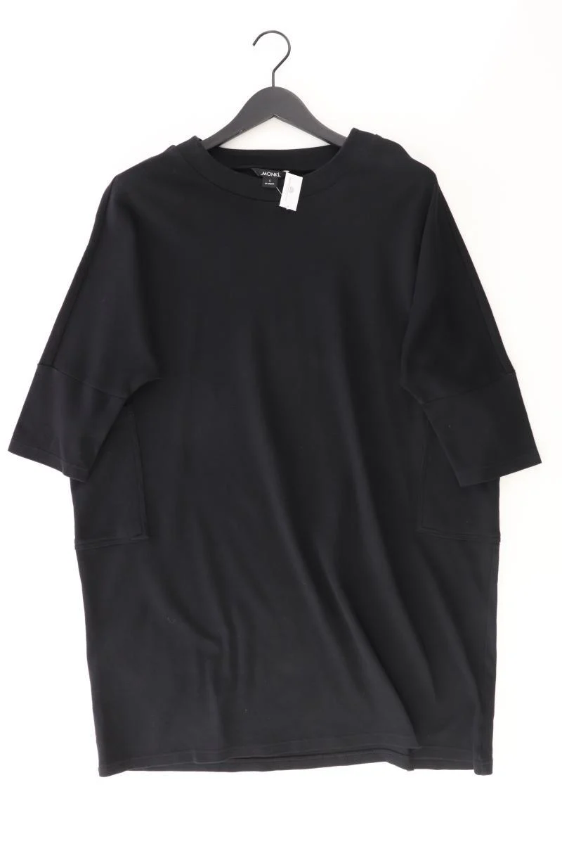 Monki T-shirt kleid Gr. L 3/4 Ärmel schwarz aus Baumwolle