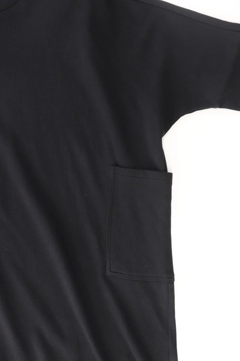 Monki T-shirt kleid Gr. L 3/4 Ärmel schwarz aus Baumwolle