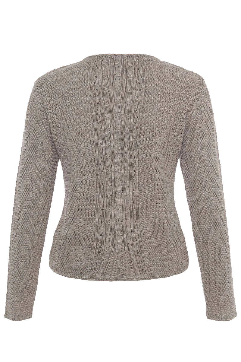 Dirndljacke Strick mit Zopfmuster