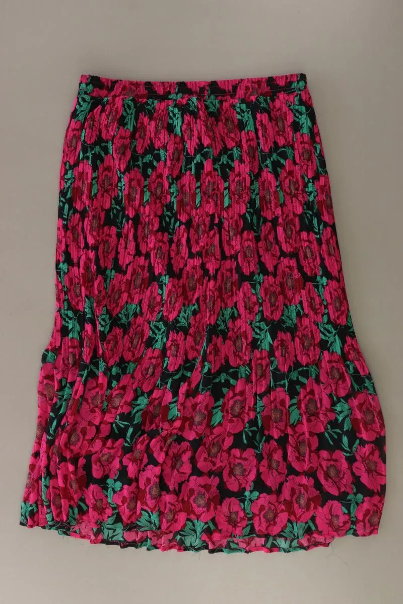 Ladies Fashion Plissée Rock Gr. 40 mit Blumenmuster pink aus Polyester