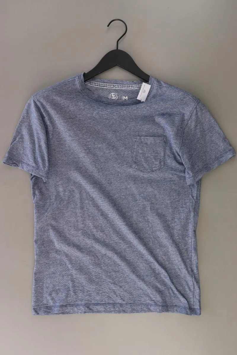 Tom Tompson Shirt für Herren Gr. M Kurzarm blau aus Baumwolle