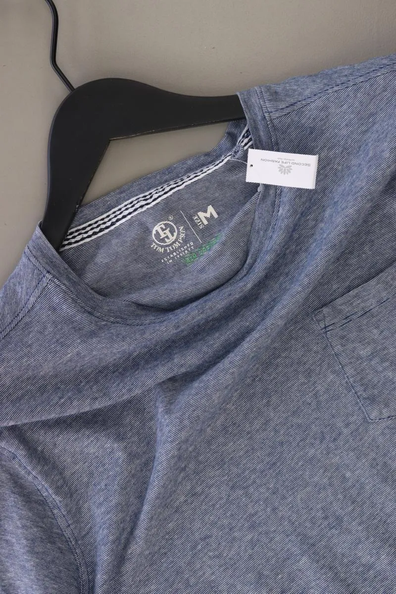 Tom Tompson Shirt für Herren Gr. M Kurzarm blau aus Baumwolle