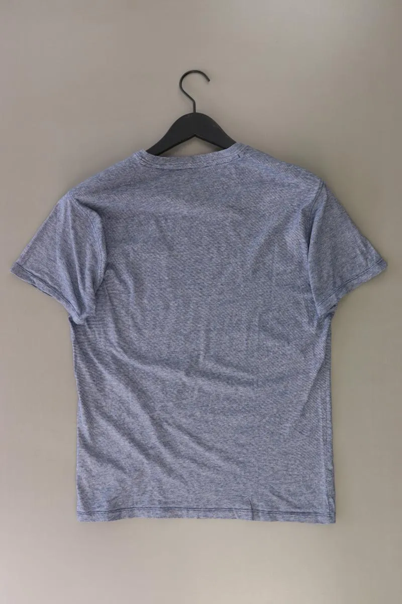 Tom Tompson Shirt für Herren Gr. M Kurzarm blau aus Baumwolle