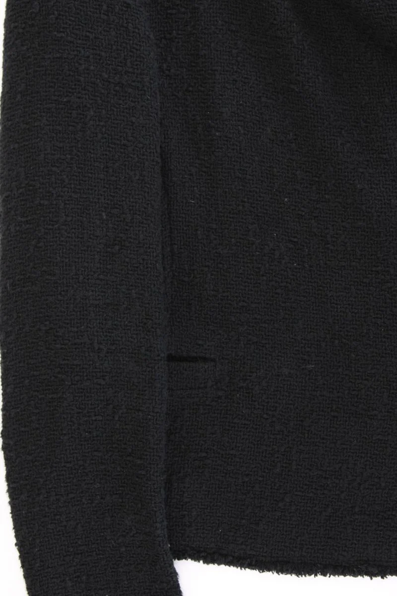 Set Bouclé Jäckchen Gr. 36 schwarz aus Baumwolle