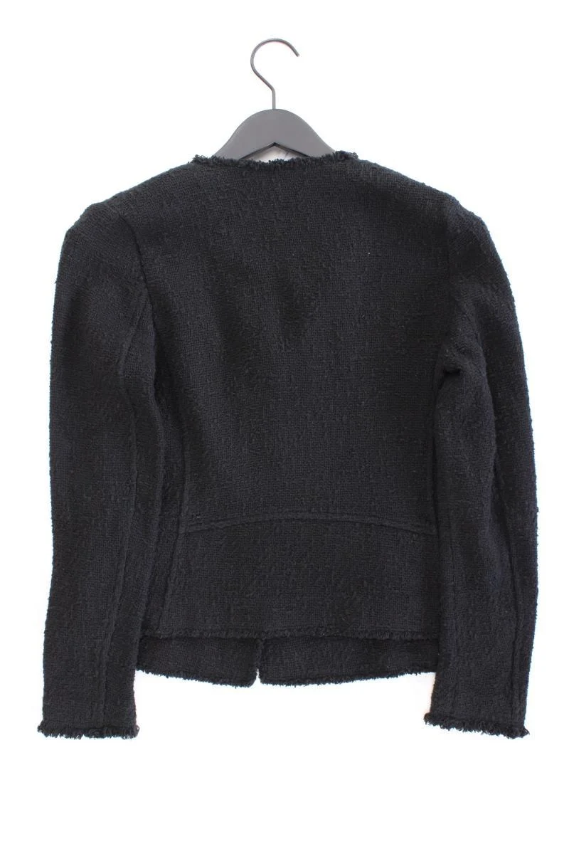 Set Bouclé Jäckchen Gr. 36 schwarz aus Baumwolle