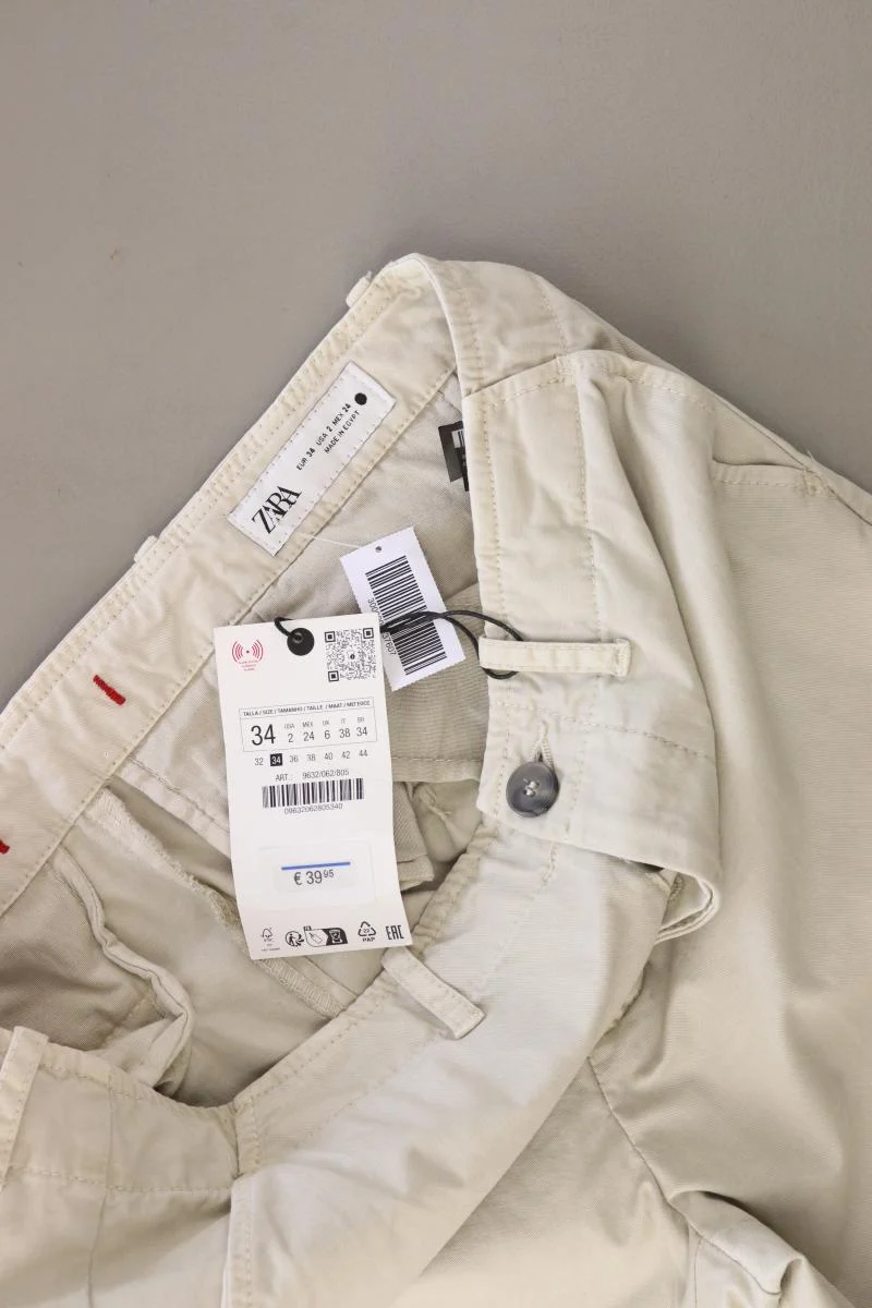Zara Stoffhose Gr. 34 neu mit Etikett Neupreis: 39,95€! creme aus Baumwolle
