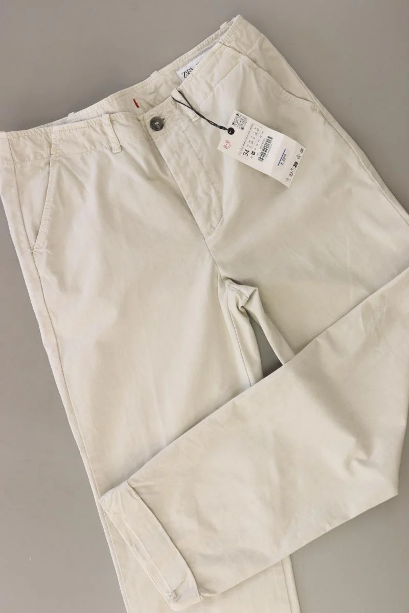 Zara Stoffhose Gr. 34 neu mit Etikett Neupreis: 39,95€! creme aus Baumwolle