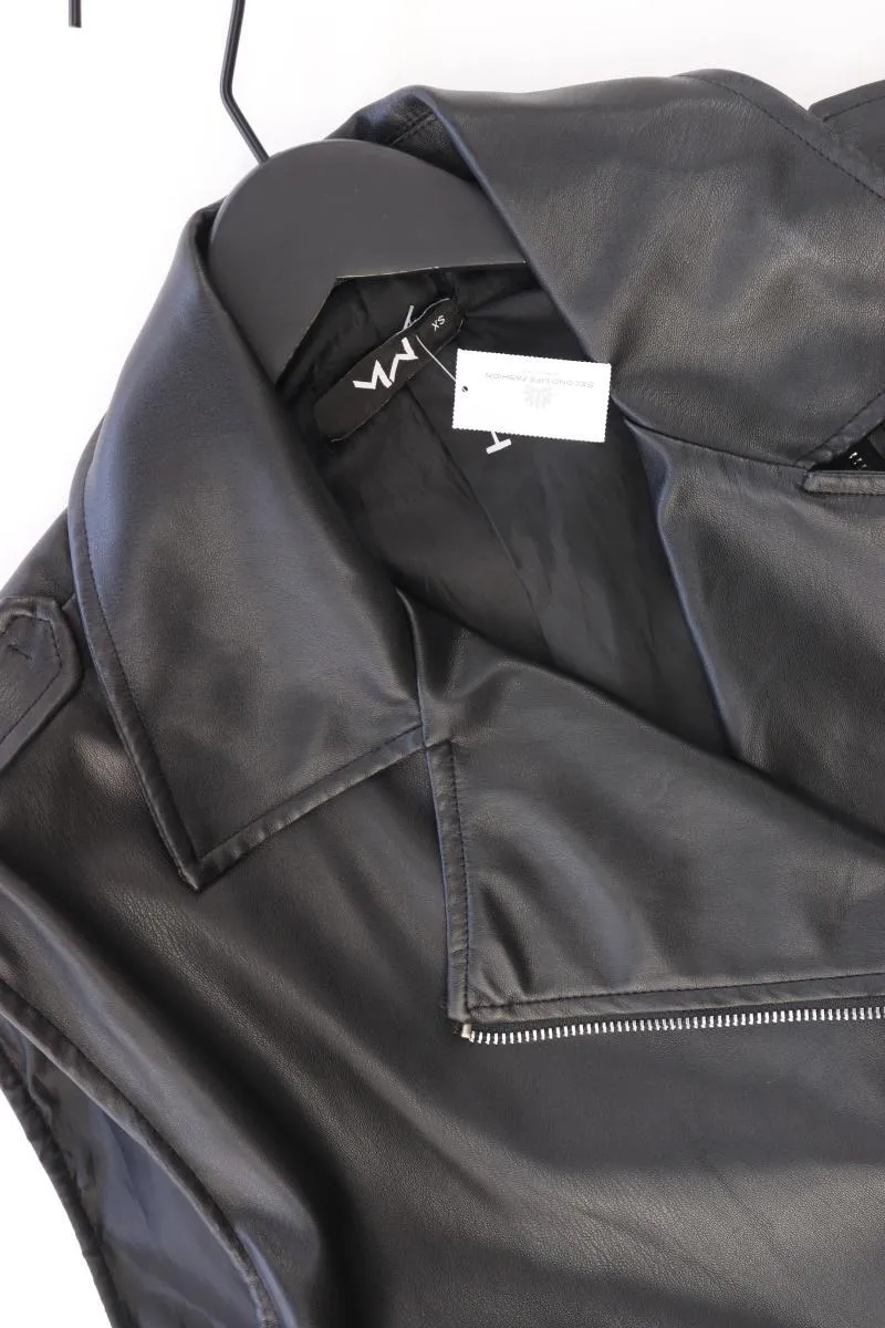Most Wanted Kunstleder Weste Gr. XS neuwertig mit Gürtel schwarz aus Polyester